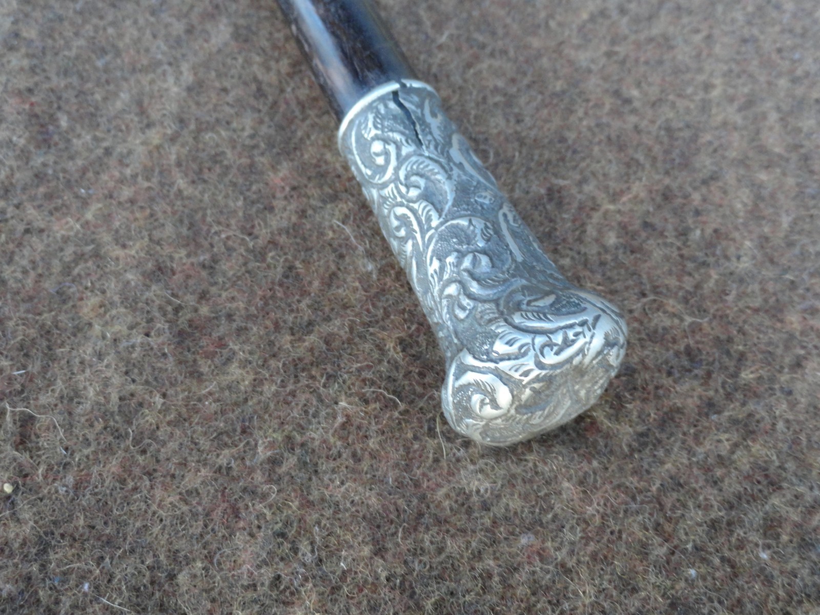 Rare Only One Known Yeadon Brass Band June 15th 1889 Silver Conductors Baton