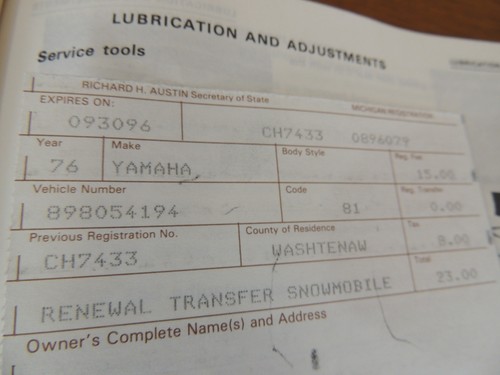 1976 Yamaha GS300 Owners Manual, 12628-98-00, Nice