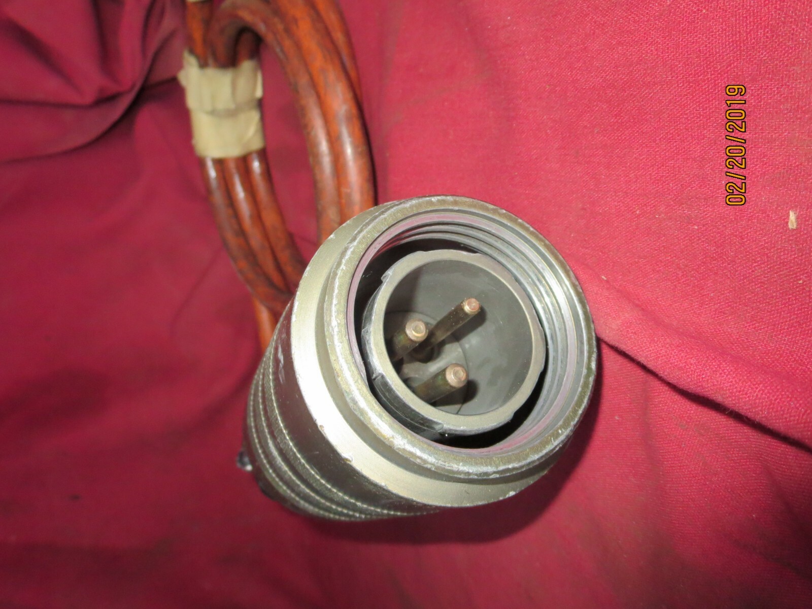 Pyle Line Neptune Series 3W2P 3 pin aircraft plug 480 voly Group CD GD-1016-51PI