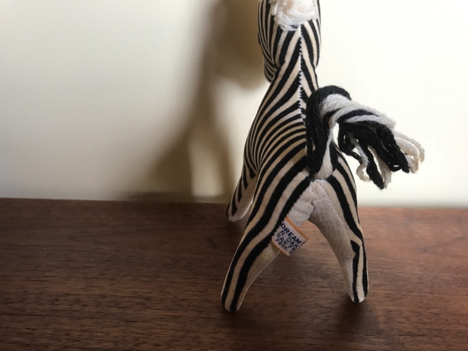 Vintage Dakin Dream Pets Plush Velvet Zebra