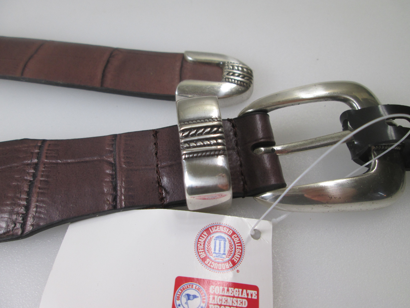 Case of 15 Big & Tall Man Brown Western Leather Belt Silver Buckle,Tip Sz 46