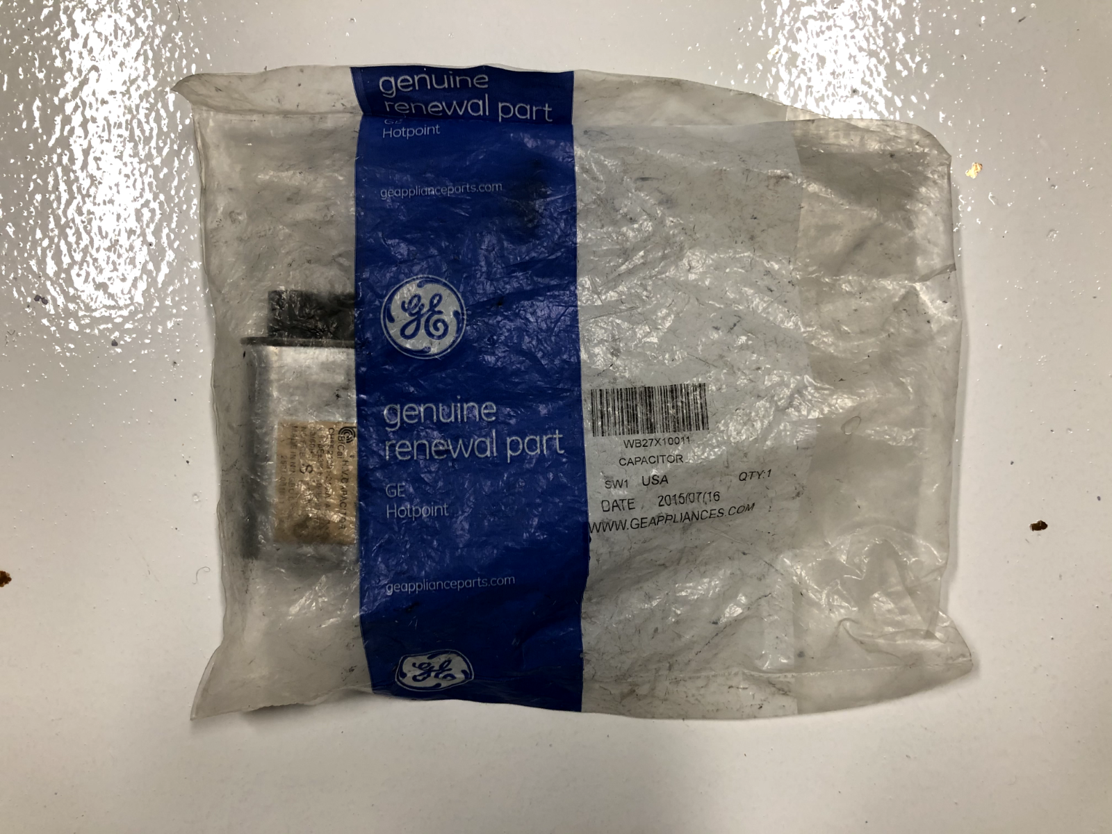 GE WB27X11011 Microwave High-Voltage Capacitor
