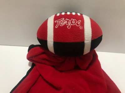 Maryland Terps Snuggle Ball Blanket Lovey Security Toy Red Baby NCAA