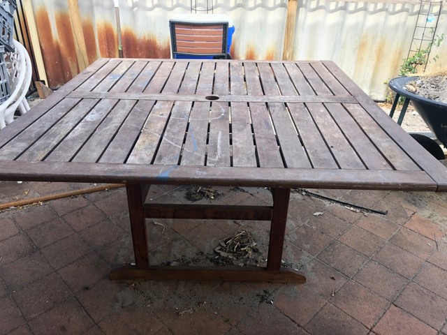 Jarrah Outdoor Table | Outdoor Dining Furniture | Gumtree ...