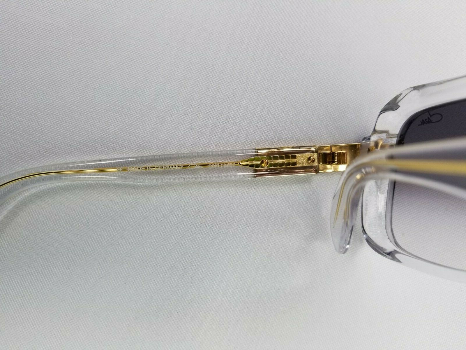 Pre-owned Cazal Legends Mod. 664/3 Col. 003 Crystal Gold Plated Sunglasses Made In Germany In Gray