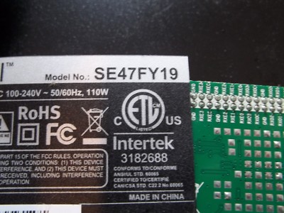 SEIKI SE47FY19 MAIN, 1.80.60.00203,SY14150, T470HTN01.2 PANEL,890-M00-06N24