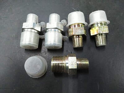 (Lot of 5) 5404-08-04 Pipe Nipple Male 1/2 NPT to Male 1/4 NPT