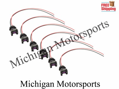 EV1 Fuel Injector Connector Plug Harness Pigtail Minitimer Jetronic Bosch QTY 6