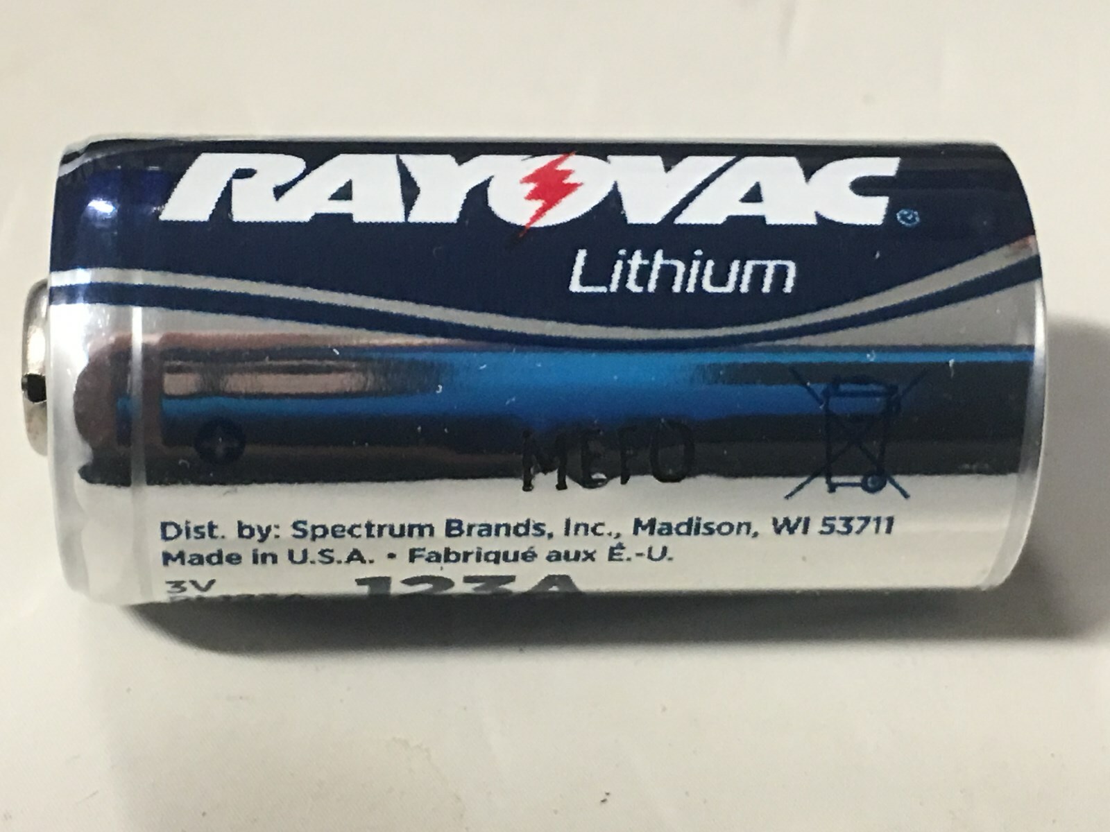2-PACK 123A RAYOVAC LITHIUM BATTERY  Dog Collars, Cameras, Lasers FREE SHIPPING