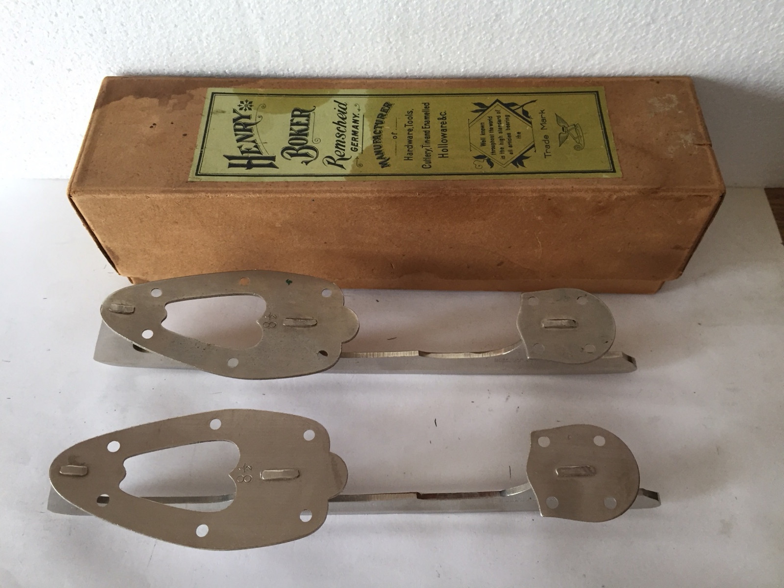 Antique NIB Henry Boker Steel Ice Skating Blades