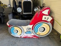 Fairground Ride on motorbike, complete and original.