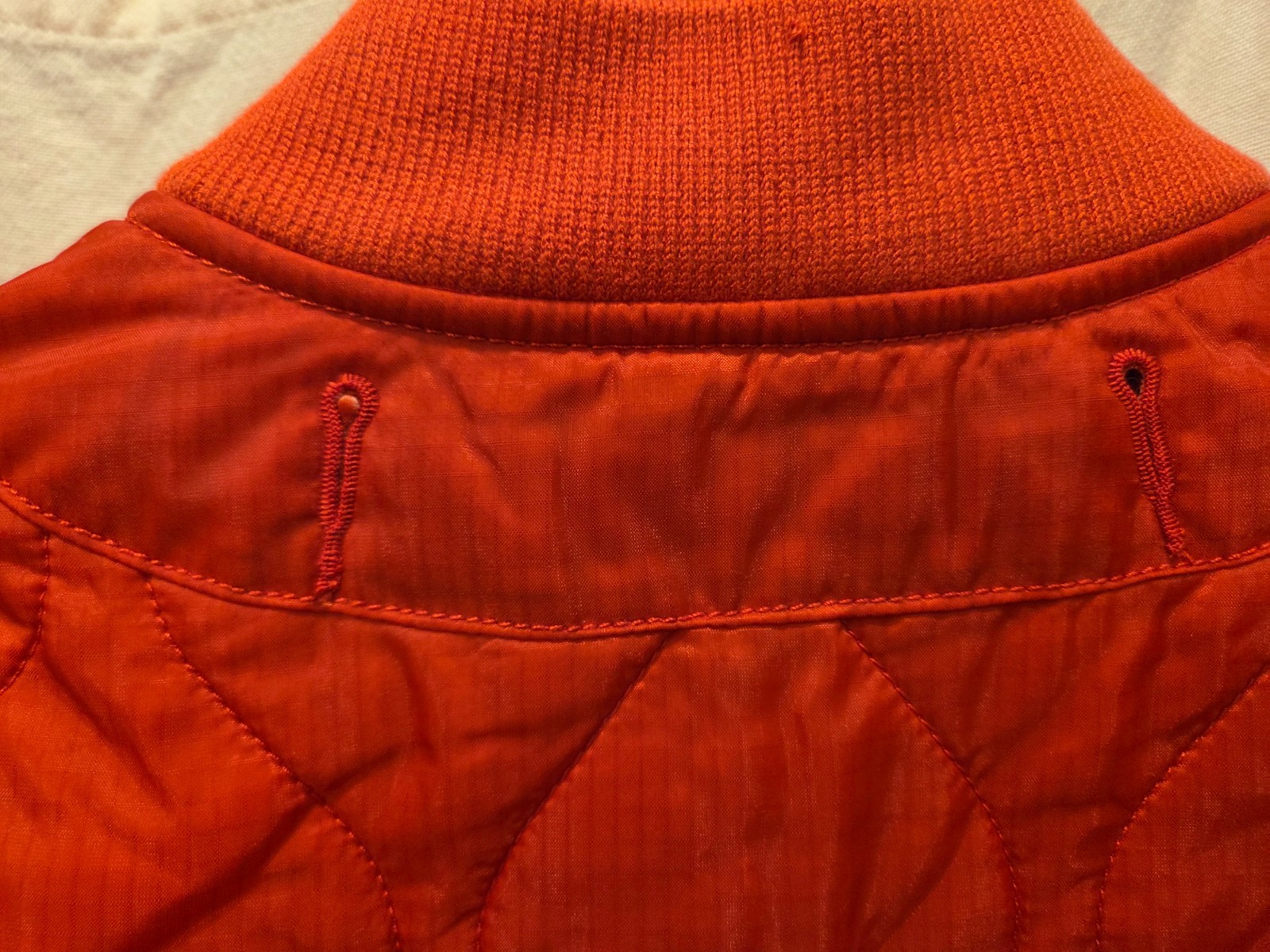 New Polo Ralph Lauren Quilted Button Jacket Rust-Orange Vintage Label Men's (M)