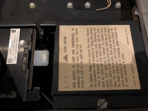 Vintage Argus Slide Projector 541 Automatic Compact Portable- Powers Up