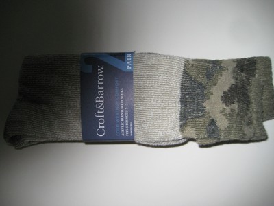 Croft&Barrow Acrylic Blend Boot Socks 2 Pair  Size 10-13 Retail $20
