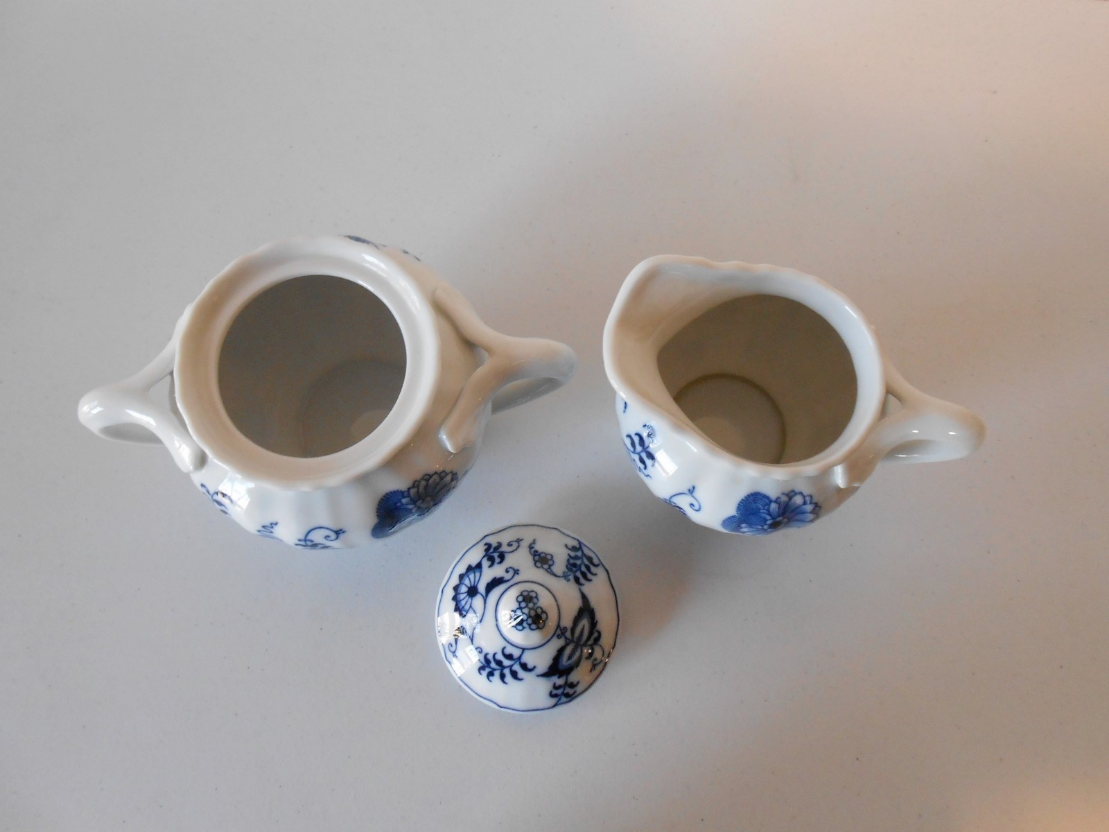 Blue Danube Creamer & Sugar