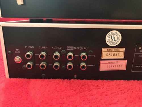 Sanyo JT 250 AM/FM Stero Tuner & JA 350 Amplifier Made In Japan