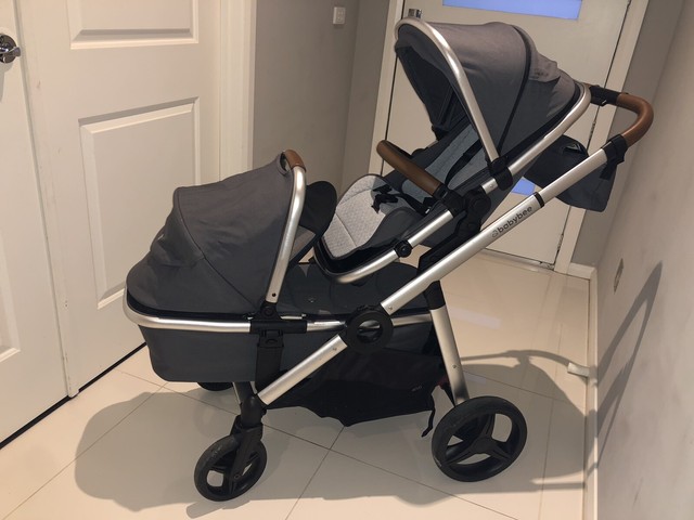 babybee double pram