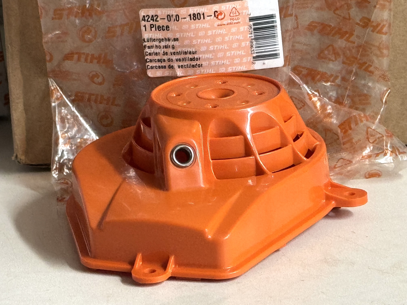 STIHL OEM FAN HOUSING 4242 080 1801 D HS46C HS56C C-E GENUINE - Picture 1 of 4