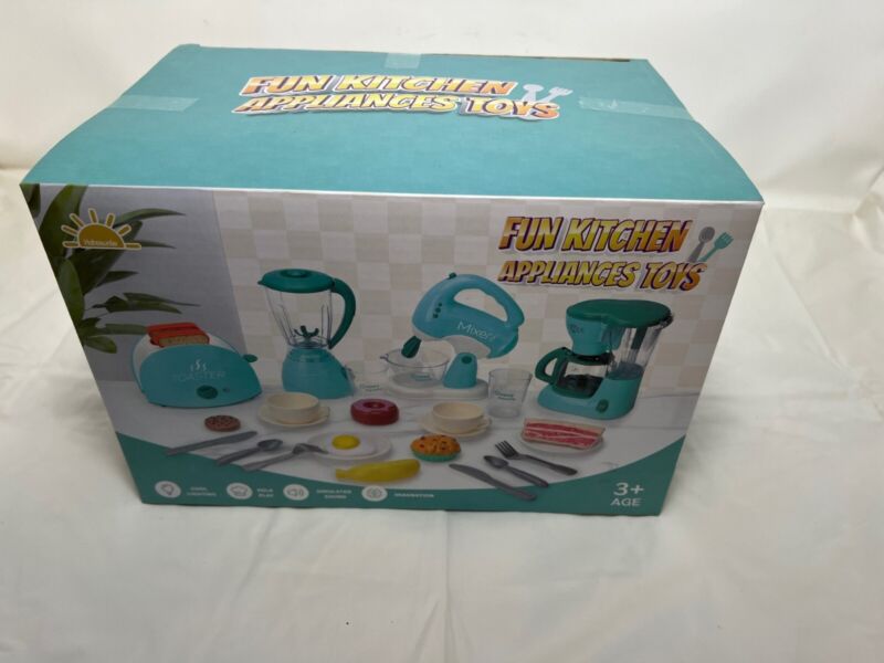 Pretend Play Kitchen Appliances Toy Set, Kids Kitchen Accessories Set