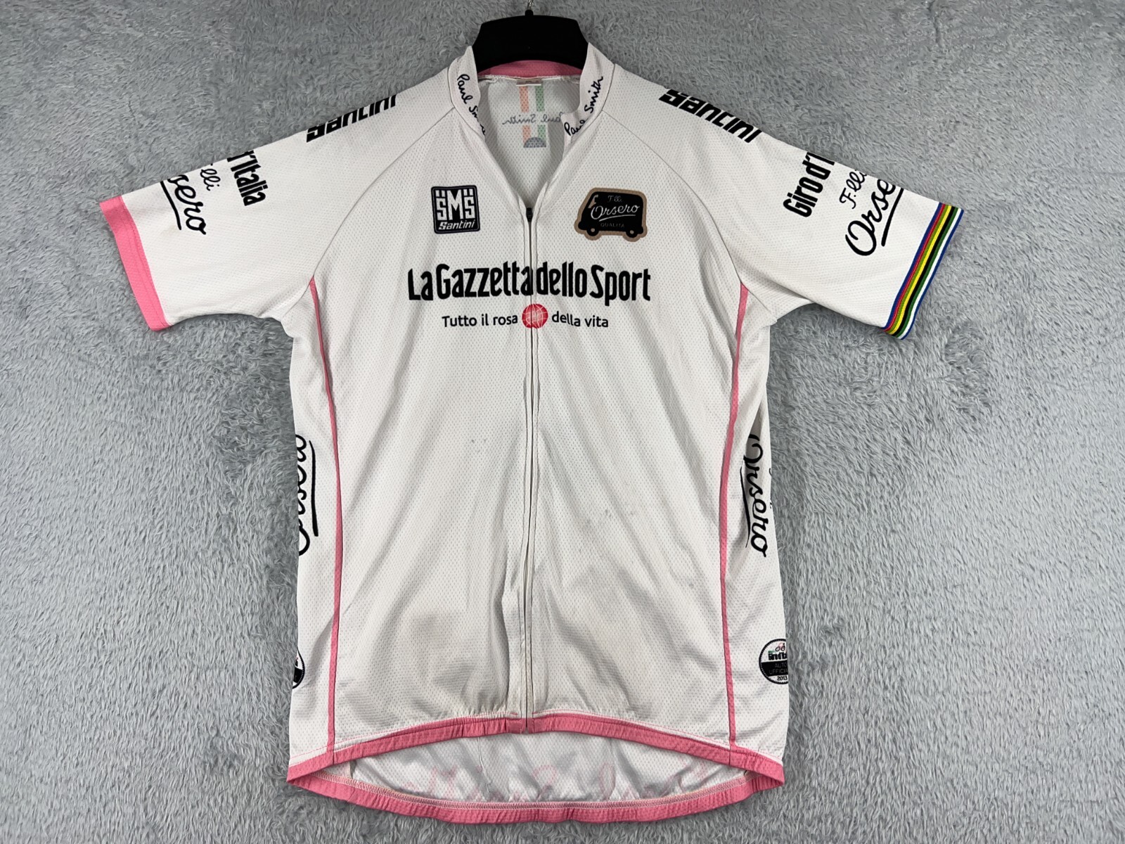Santini サイクルジャケット ピンク Paul Smith コラボ Santini サイクルジャケット ピンク Paul Smith コラボ Santini