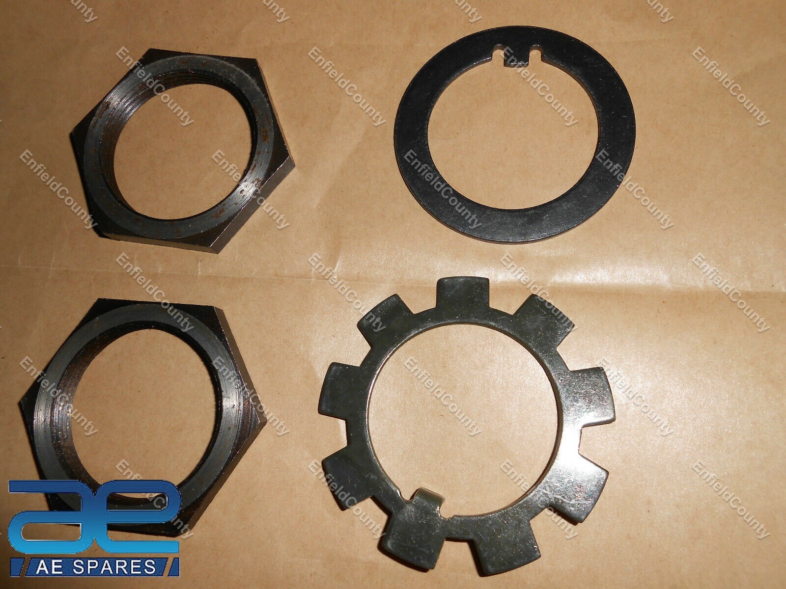 Front Axle Spindle Lock Nut Kit For Jeeps Willys MB GPW CJ2A Cj3A M38 M38A1 