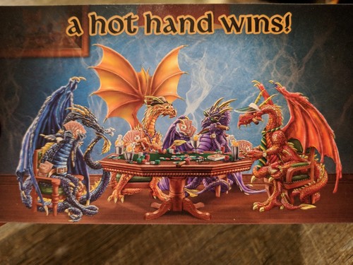 Poker Dragons Hold Em' Or Fold 'Em Collection figurines Hamilton Collection