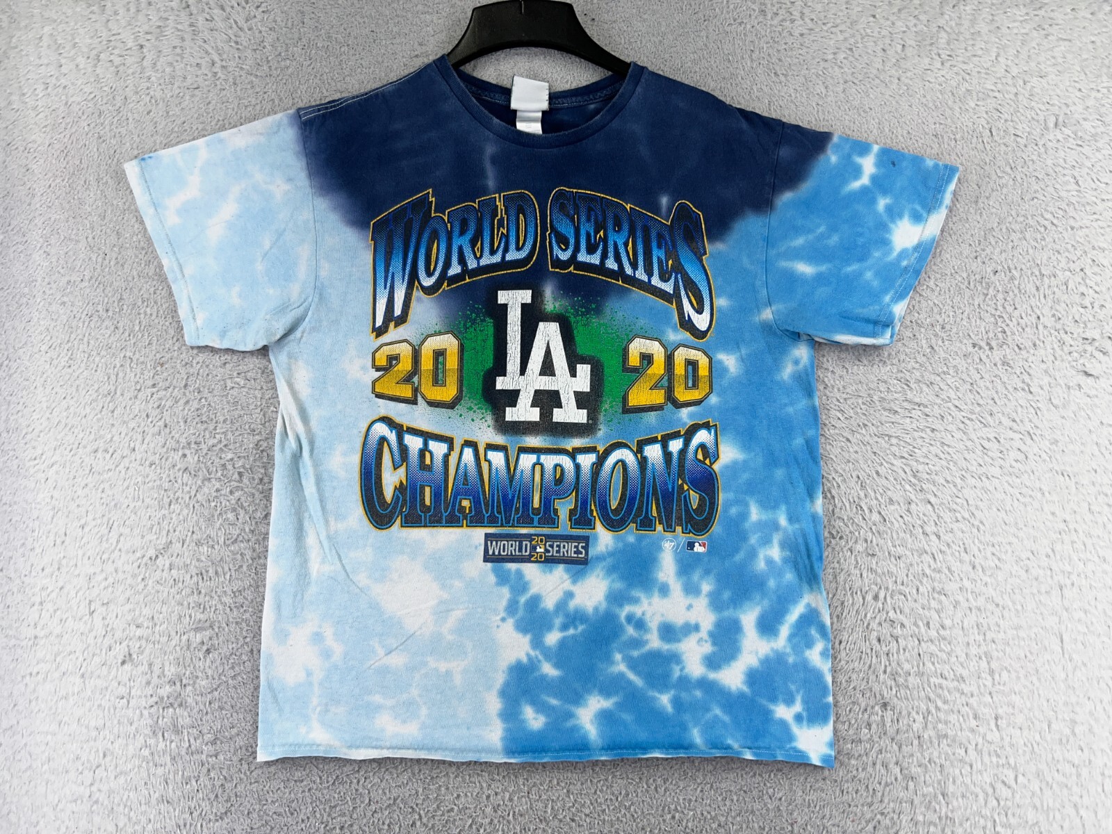 Los Angeles Dodgers Shirt Adult Large Blue Tie Dye World Los Angeles Dodgers Shirt Adult Large Blue Tie Dye World