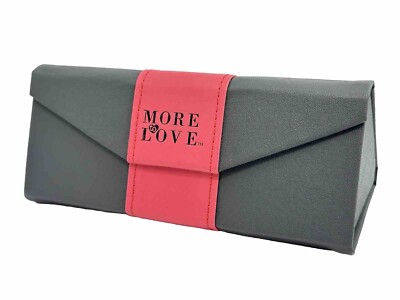 NEW More To Love Collapsible Grey Semi-soft Eyeglasses Case
