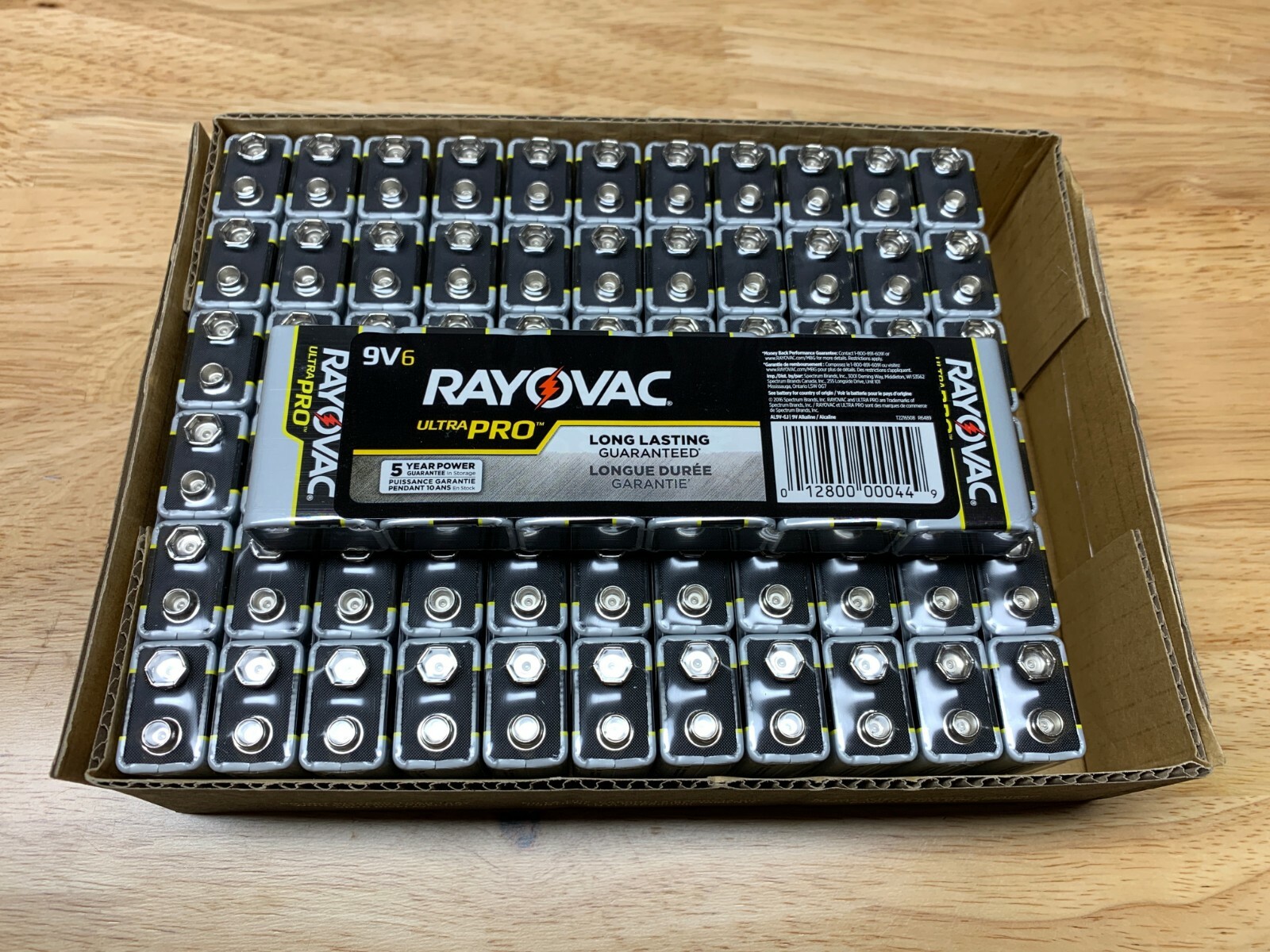 New 72pc Rayovac AL9V-6J Industrial 9V Alkaline Batteries, 12 pks of 6, Exp 2023