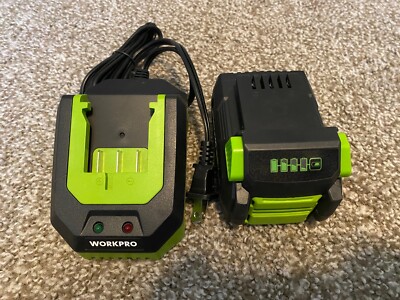 Workpro 20V 4.Ah Rechargable Lithium Battery w/ Charger NEW