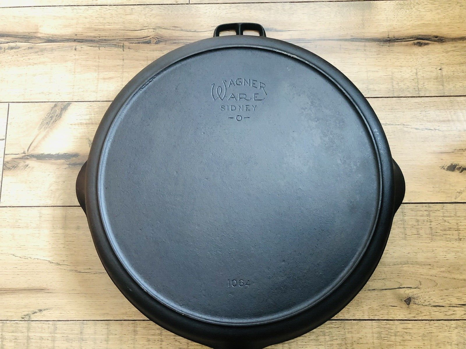 Rare Vintage Wagner Ware Sidney -O- No. 14 Cast Iron Skillet #1064