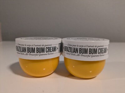 NEW 2X Sol De Janeiro Brazilian Bum Bum Cream 0.84floz / 25ml Each NWOB SEALED