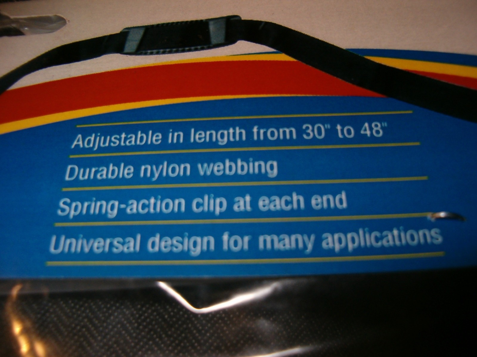 3 New ALVIN NSS-BK STOW GO ADJUSTABLE SHOULDER STRAP 30 to 48