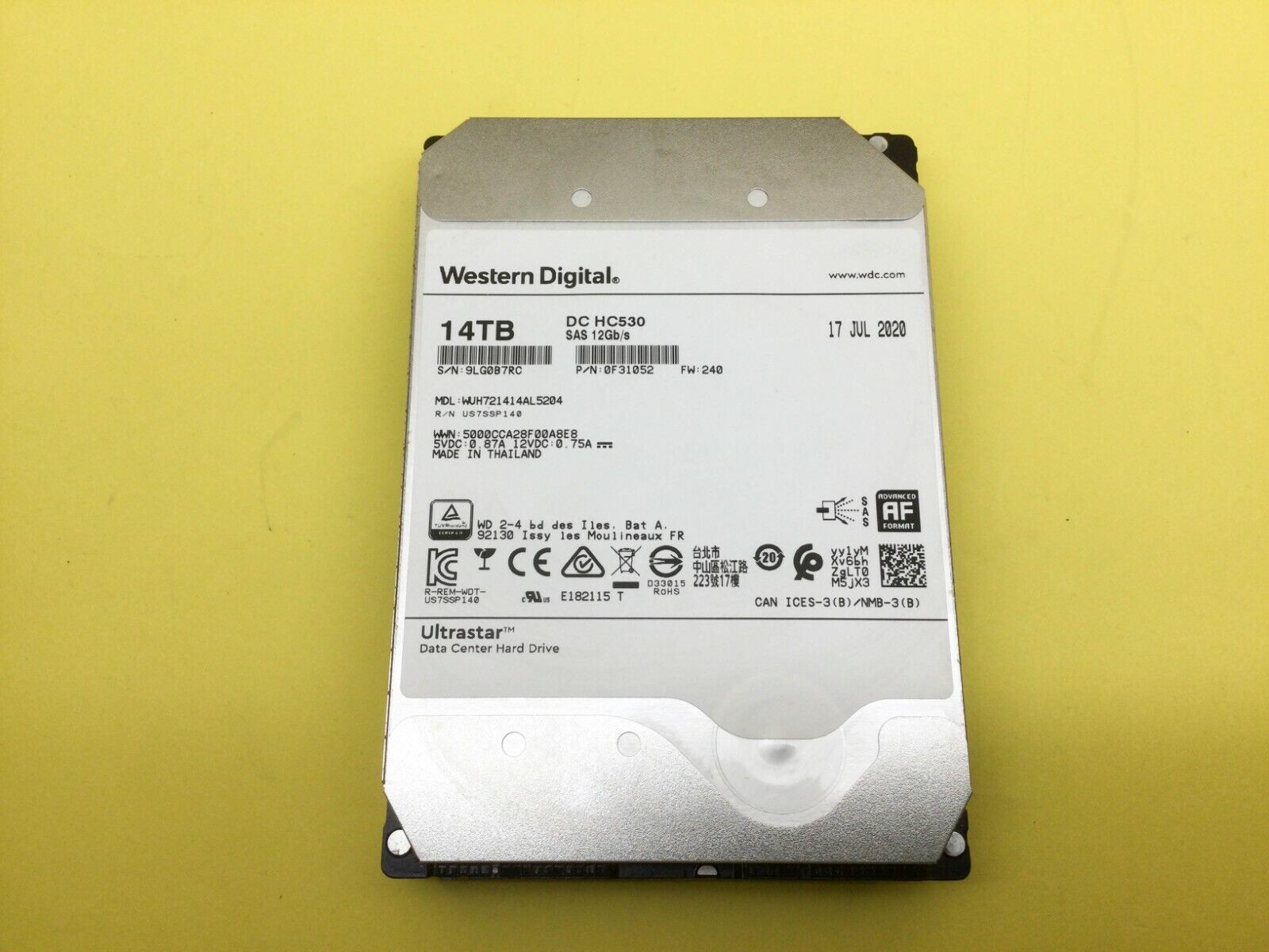 WD HGST Ultrastar DC HC530 14TB 7200rpm 3.5in SAS 12Gbps HDD WD HGST Ultrastar DC HC530 14TB 7200rpm 3.5in SAS 12Gbps HDD