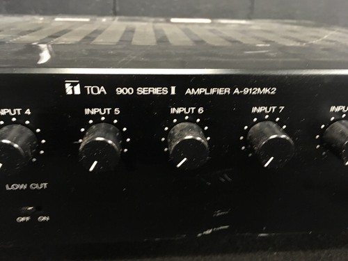 TOA 900 Series II A-912MK2 120 Watt Modular Mixer Power Amplifier. Tested. Sl