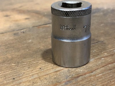 GEDORE SOCKET D19 7/16 WHIT 1/2BS - 1/2 DRIVE - GERMAN VANADIUM 