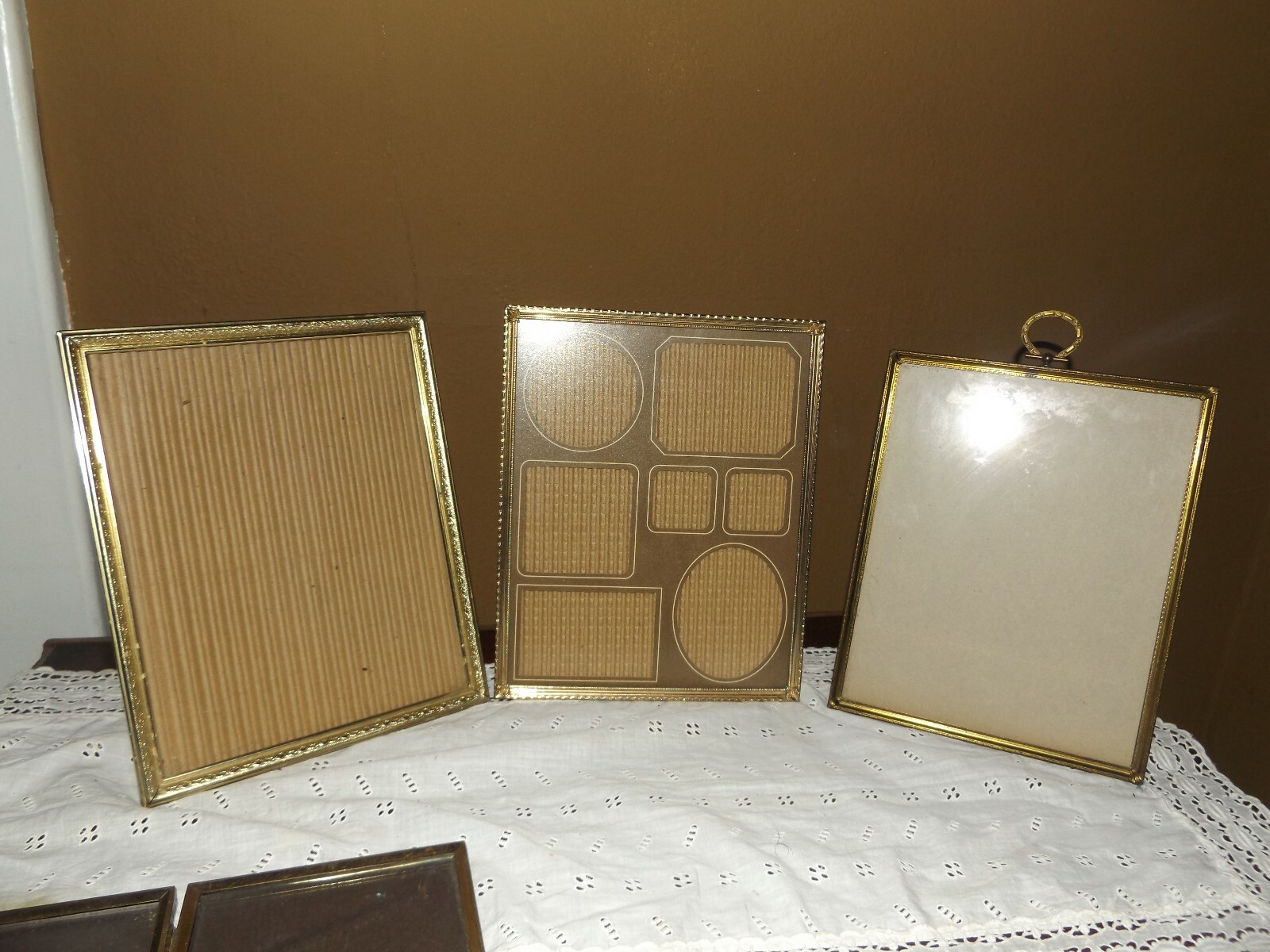 Lot of 8 Vintage Metal Picture Frames