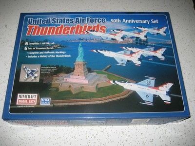1/144-SCALE MINICRAFT THUNDERBIRDS 50th ANNIVERSARY SET