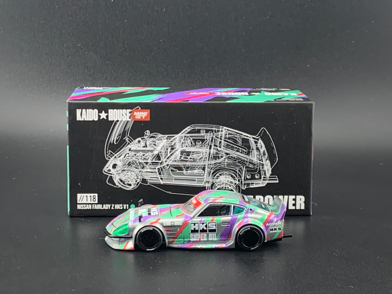 ミニカー Kaido house BLKLTD FAIRLADY Z Nissan Fairlady Z Kaido GT 95 Drifter Black/Grey 079 Kaido