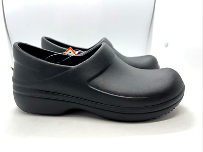 Crocs Neria Pro II Literide Clog Women's size 9 Black Work shoes Slip Resistant