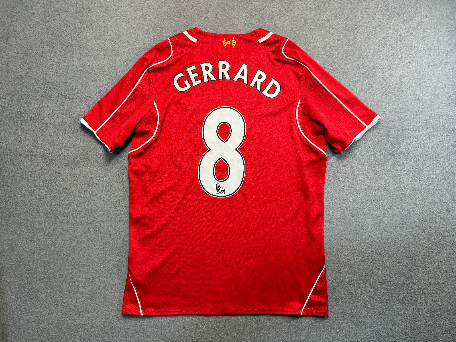 Steven Gerrard #8 2013-14 Warrior Liverpool Home Jersey red