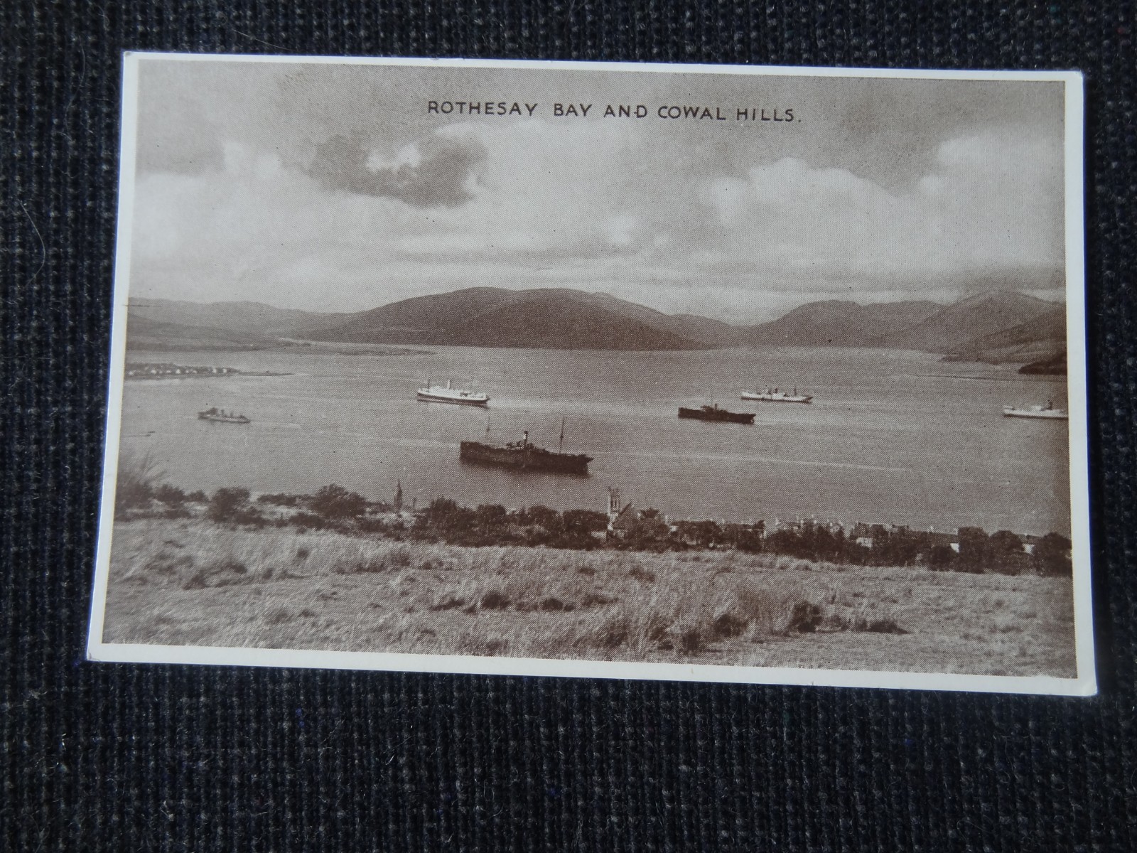 Rothesay Bay and Cowal Hills Postcard Steam Ships - 120842