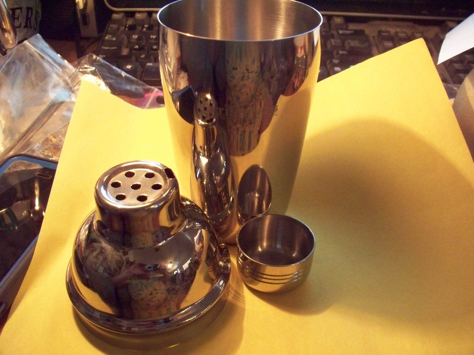 BAR WARES, STAINLESS SHAKER 3 PIECES, STIRRINGS