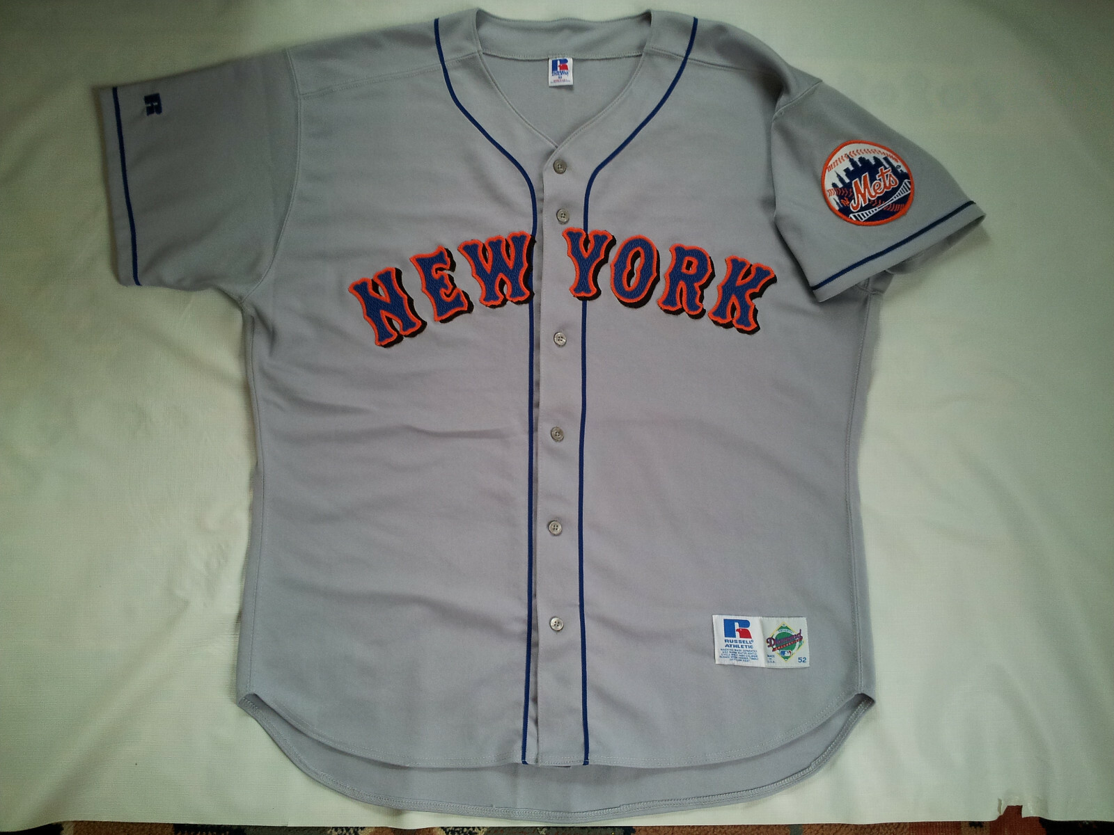 VINTAGE MADE IN USA RUSSELL ATHLETIC NY METS AUTHENTIC
