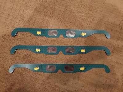 (3) 2024 Masters Tournament Solar Eclipse Sunglasses Augusta National Never Worn