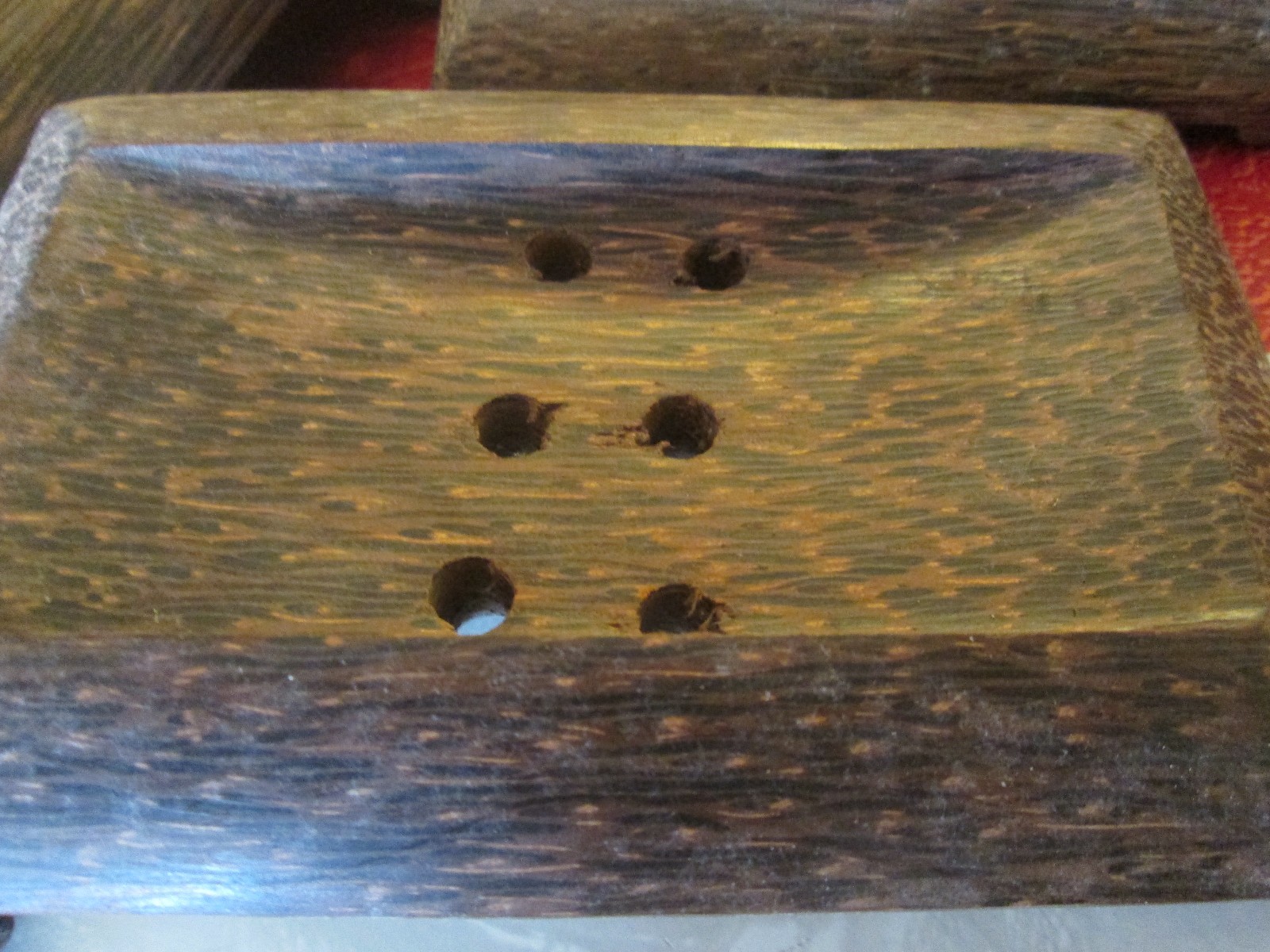 Lot of 14 Hand Made New Teakwood Soap Dishes