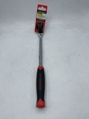 Pittsburgh 62333 Pro 3/8'' Drive Long Handle Flex Head Ratchet New Open Box
