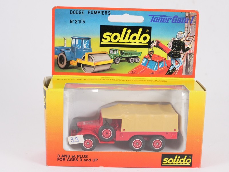 Solido Tonergam 1 2105 Dodge Pompiers