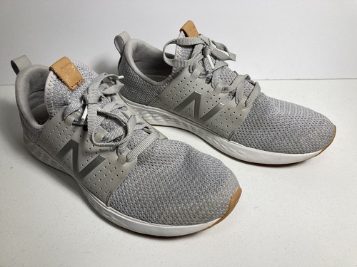 New Balance Running Shoe WSPTLG1 Grey White Leather Gum Sole Womens size 11