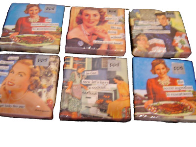 ANNE TAINTOR FUNNY COCKTAIL NAPKINS {6 PACKS}
